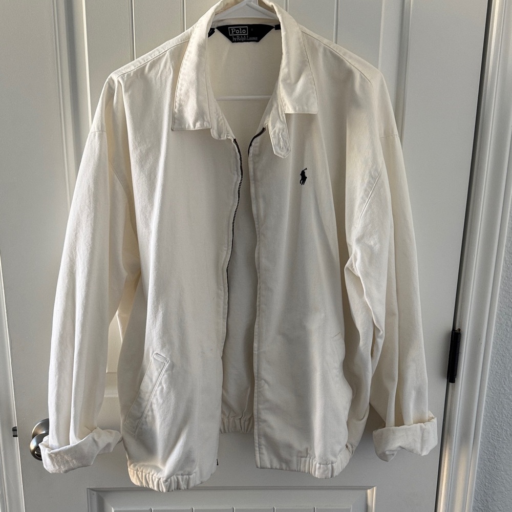 Polo by Ralph Lauren Men's Cream Shirt Jacket